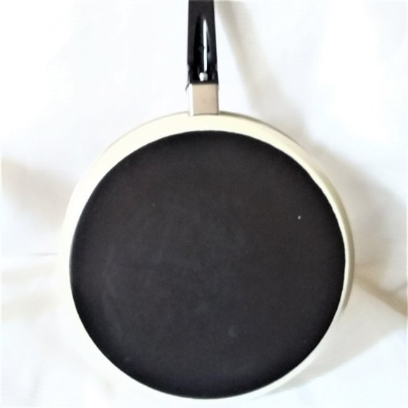 VTG Enamel 10" Fry Pan Flower Pattern NEVER Cooked in RARE Pattern 60s 70's NICE - Picture 4 of 4